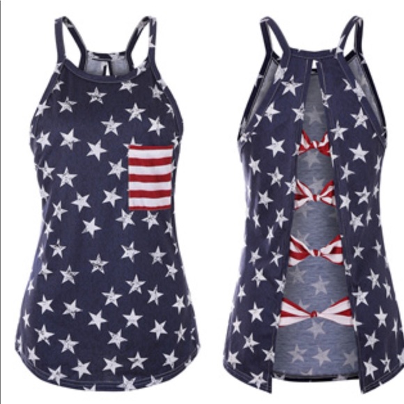 CLEARANCE 🆕Stars & Stripes Tank M - Picture 2 of 4